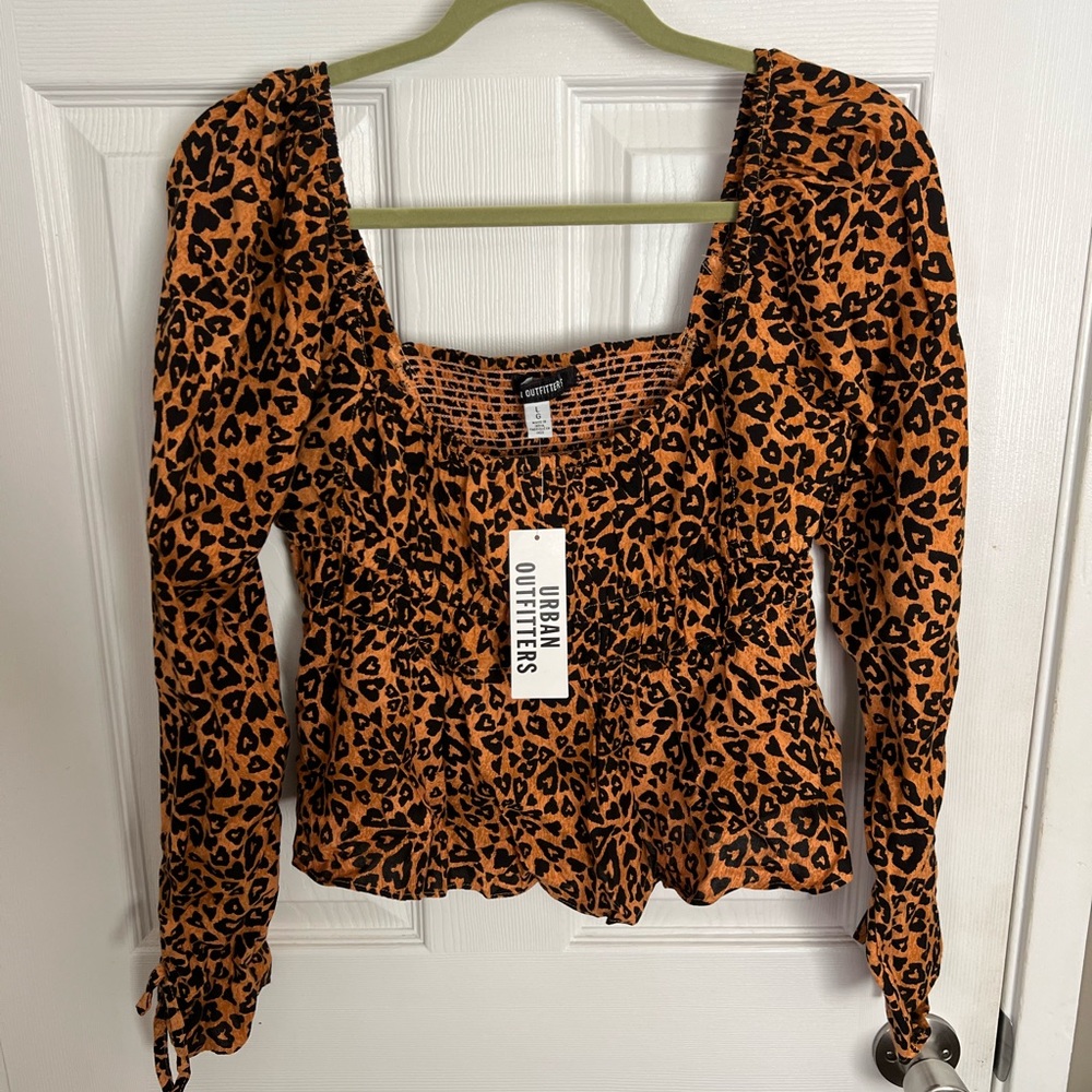Urban Outfitters // Leopard Crop Top